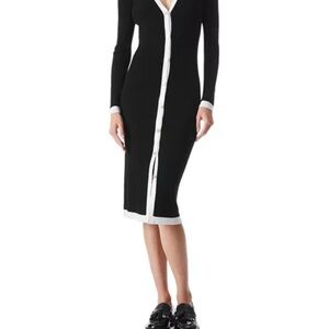 Alcina Button Down Rib Knit Dress